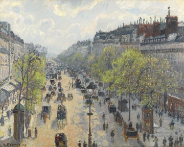  bulevar Pintura al %C3%B3leo - bulevar Montmartre primavera 1897 Camille Pissarro